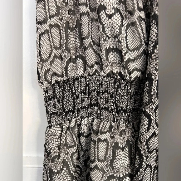 Stella and Dot You do You Snakeskin Dress in Black and Grey Size S - Picture 4 of 12